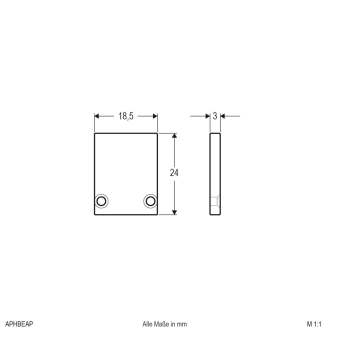 EVN Alu-Endabschlussplatte       APHBEAP 