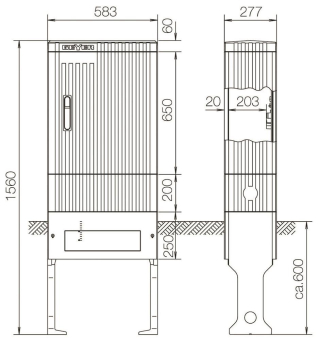 ABN Anschlusssäule FB2 BH4        SL155P 