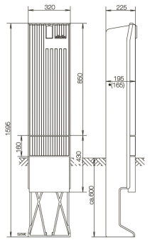ABN Säule BH6 f.4xNH00/2xNH2      SK162H 