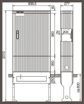 ABN Anschlusssäule f.ESPRO-VT    SL207VT 
