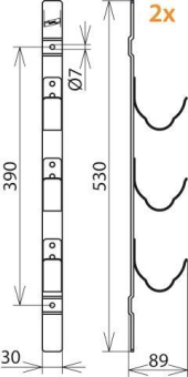 DEHN Haltevorrichtung 2x Typ A    700015 