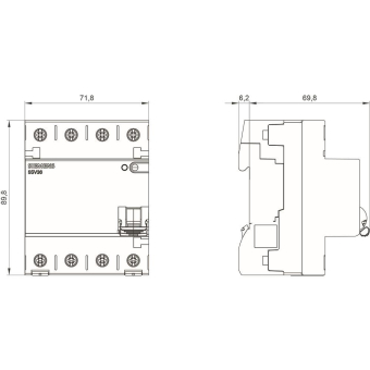Siemens 5SV33444 FI-Schalter   5SV3344-4 