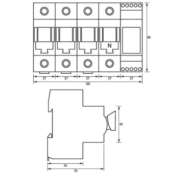 Doepke D0-Lasttrenner TYTAN  D0-63A/3p+N 