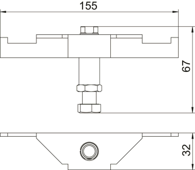 OBO DSSL2 75 Schwerlaststütze 