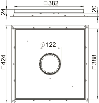 OBO RKF3 V3 20 Rahmenkassette f.Tubus 