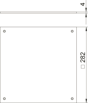 OBO DUF 250-2 Blinddeckel UZD250-2/3 