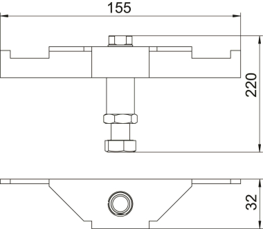 OBO DSSL2 195 Schwerlaststütze 
