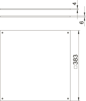 OBO DUF 350-2 Blinddeckel UZD350-2/3 
