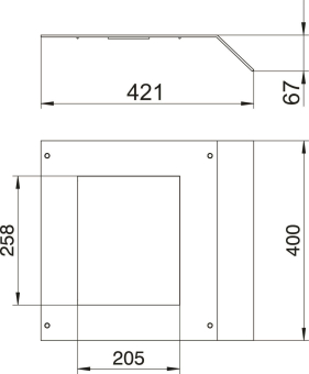 OBO AIKF DG6 35075 Geräteeinsatzdeckel f 