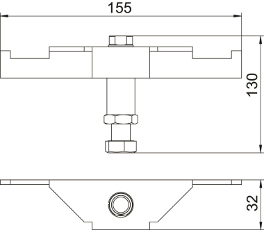 OBO DSSL2 135 Schwerlaststütze 