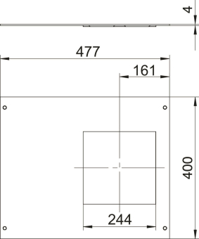 OBO OKA D 500 9 Montagedeckel 