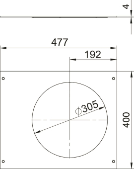 OBO OKA D 500 R9 Montagedeckel 