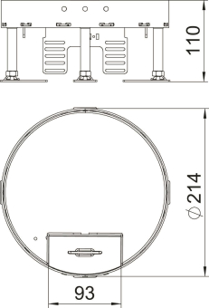OBO RKS2 R4 M25 Runde Kassette 