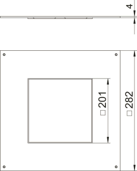 OBO DUG 250-3 4 Montagedeckel 250-2/3 f. 