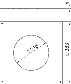 OBO DUG 350-3 R4 Montagedeckel 350-2/3 f 