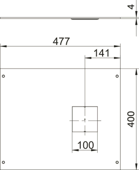 OBO OKA D 500 DAT Montagedeckel 