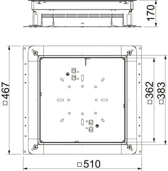 OBO UZD 115170 350-3 Zug-u.Abzweigdose 
