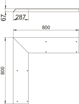 OBO AIKF AEA 25070 Außeneck-Blinddeckel 