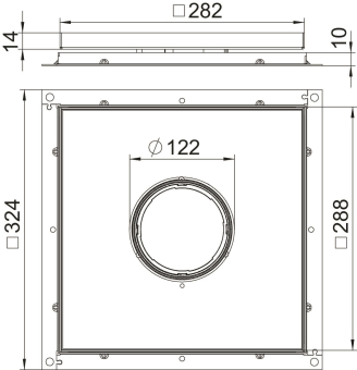 OBO RKF3 V2 10 Rahmenkassette f.Tubus 