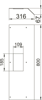 OBO AIKF DG2 25070 Geräteeinsatzdeckel f 