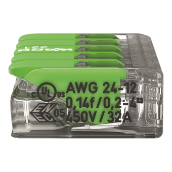 WAGO 221-425 Verbindungsklemme m.Hebel 