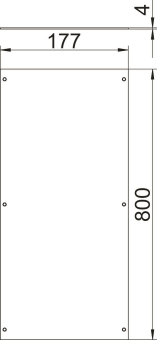 OBO OKA D 200 R Montagedeckel blind 