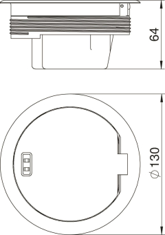 OBO GESRK2 Geräteeinsatz m.Schutzrahmen 