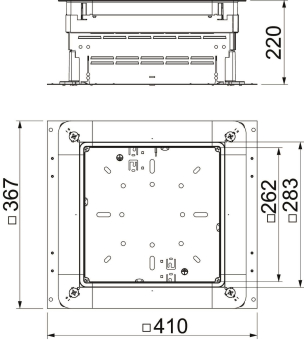 OBO UZD 165220 250-3 Zug-u.Abzweigdose 