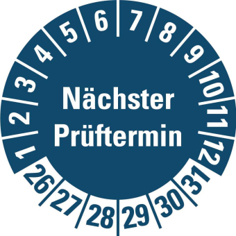 HEIN 185778 Prüfplakette NP 
