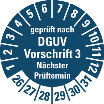 HEIN 185661 Prüfpl.DGUV3 NP 