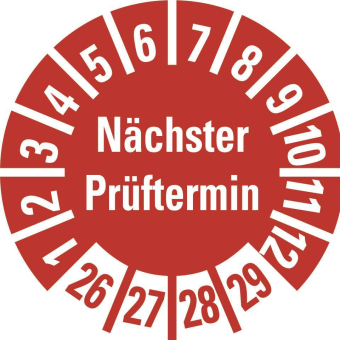 HEIN 185773 Prüfplakette NP 