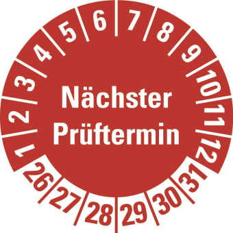 HEIN 185765 Prüfplakette NP 