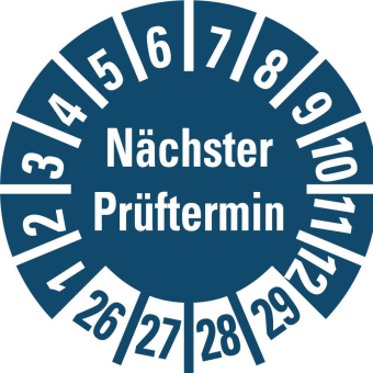 HEIN 185757 Prüfplakette NP 