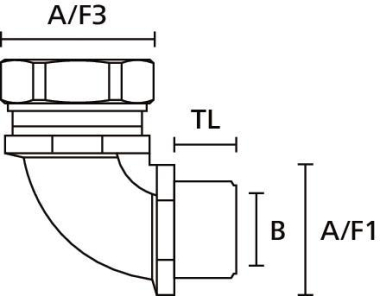 Hellermann LTS32-90FMC-M32-NPB/PA6-ML 