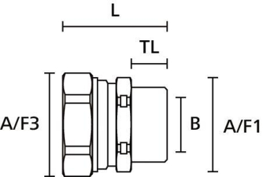 Hellermann LTS40-FMC-M40-NPB/PA6-ML 