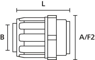 Hellermann FG14-M16-PP-GY Wellschlauch- 