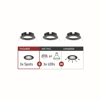 Paulmann EBL Choose 3er Spot starr 92481 