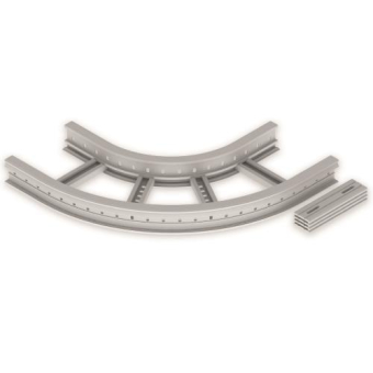 Flachbogen 90  halogenfrei grau 85x300 R 