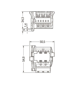 WAGO 770-6229 Linect -T-Steckverbinder, 