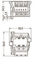 WAGO 770-6229 Linect -T-Steckverbinder, 