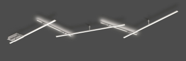 TRIO LED-Deckenleuchte nickel  674610507 