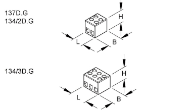 Kleinhuis Anschlussklemme       134/3D.G 