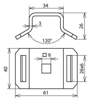 DEHN Bügel NIRO z.             BUE SPB25 