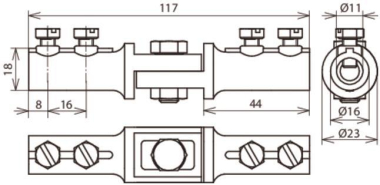 DEHN Trennklemme ZG m. Schraube   460213 