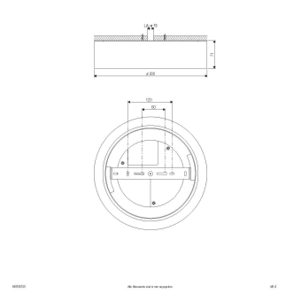 EVN LED Anbauleuchte weiß IP54 R30180125 