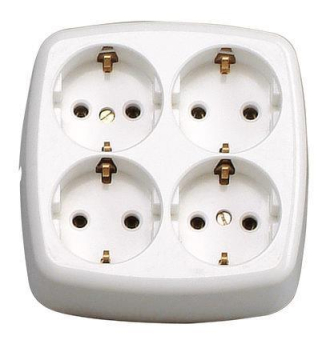 KOPP Schuko-Steckdose 4fach    121001009 