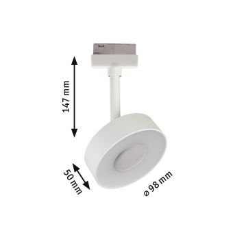 Paulmann URail Circle 2StepWhite   96544 