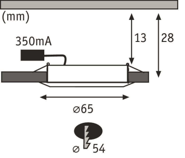 Paulmann Möbel EBL rd LED 2x2,5W   99921 