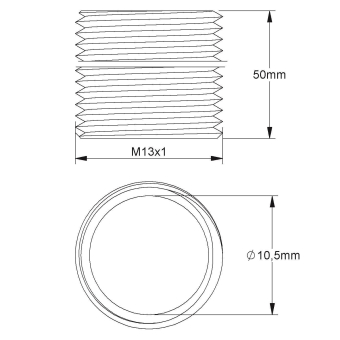 HKL Gewinderohr M13              305M/50 