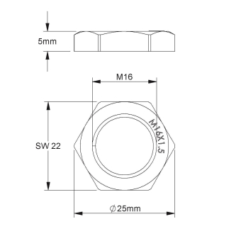 HKL Sechskantmutter              3420M16 
